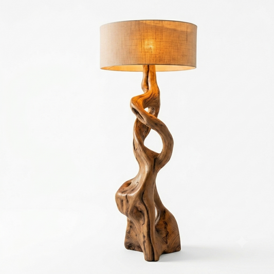 Aura Sculptural Driftwood Floor Lamp